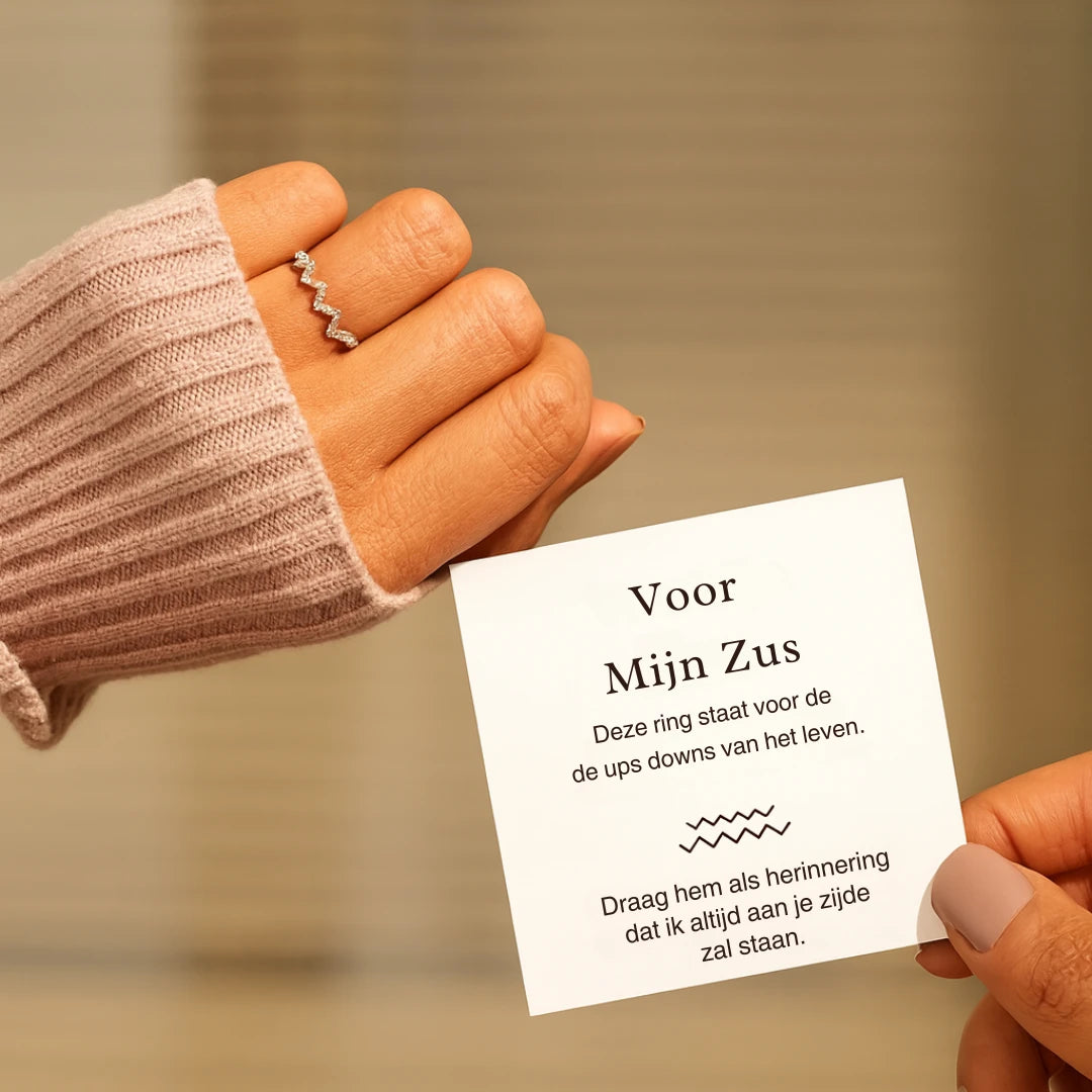 Verstelbare ring – Voor mijn zus – Limited Edition – 1+1 GRATIS