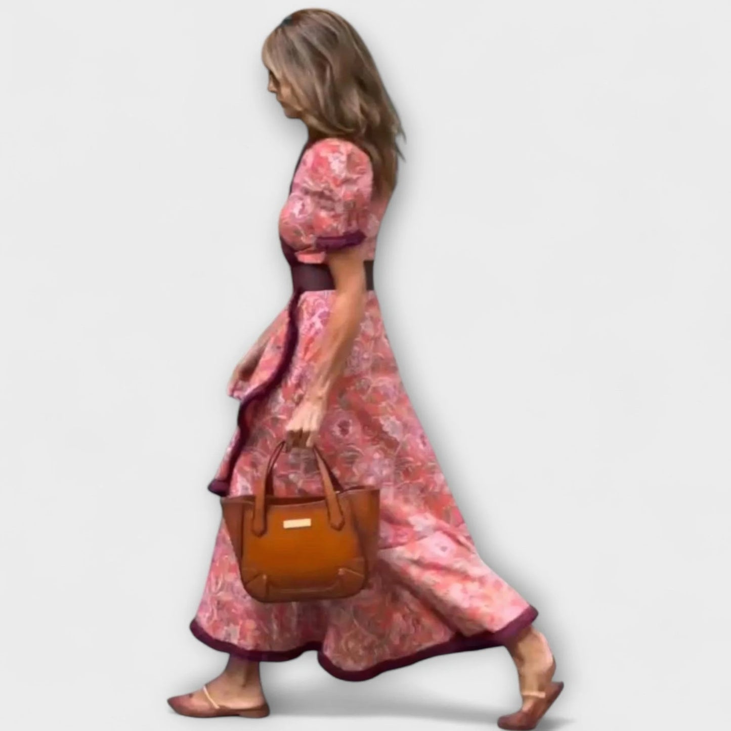 Laura™ | Elegante roze maxi-jurk
