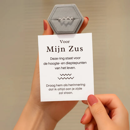 Verstelbare ring – Voor mijn zus – Limited Edition – 1+1 GRATIS