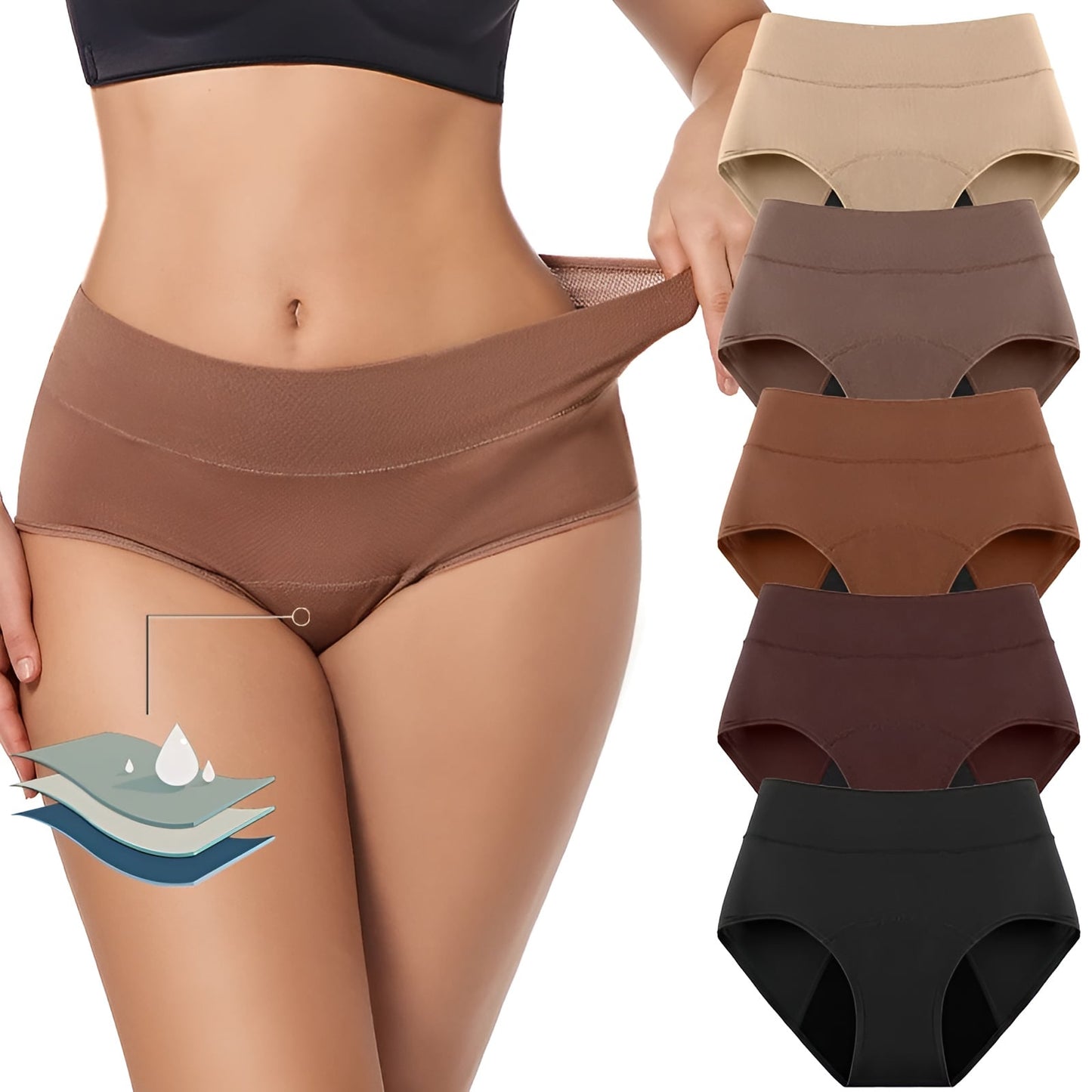 Vera™ – Lekvrij Ondergoed | 5-pack
