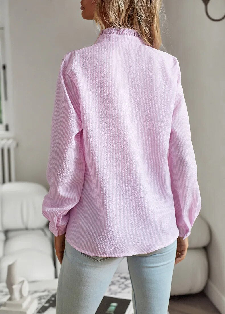 Roos™ | Blouse met Roesdetails