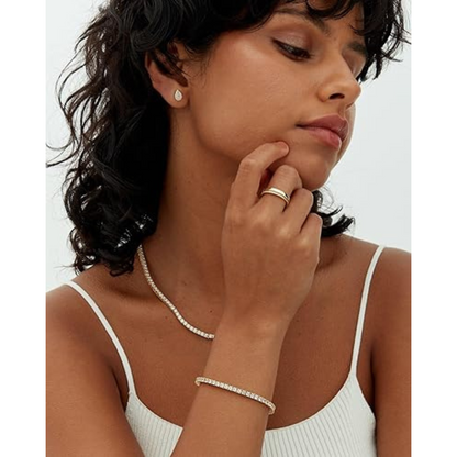 Valeria – Tennisarmband met Moissaniet