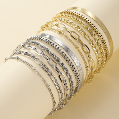 Ellen – Gouden armbandenset