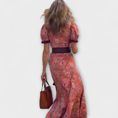 Laura™ | Elegante roze maxi-jurk
