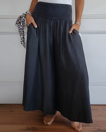 Yara™ | Luchtige damesbroek met elastische taille en diepe zakken