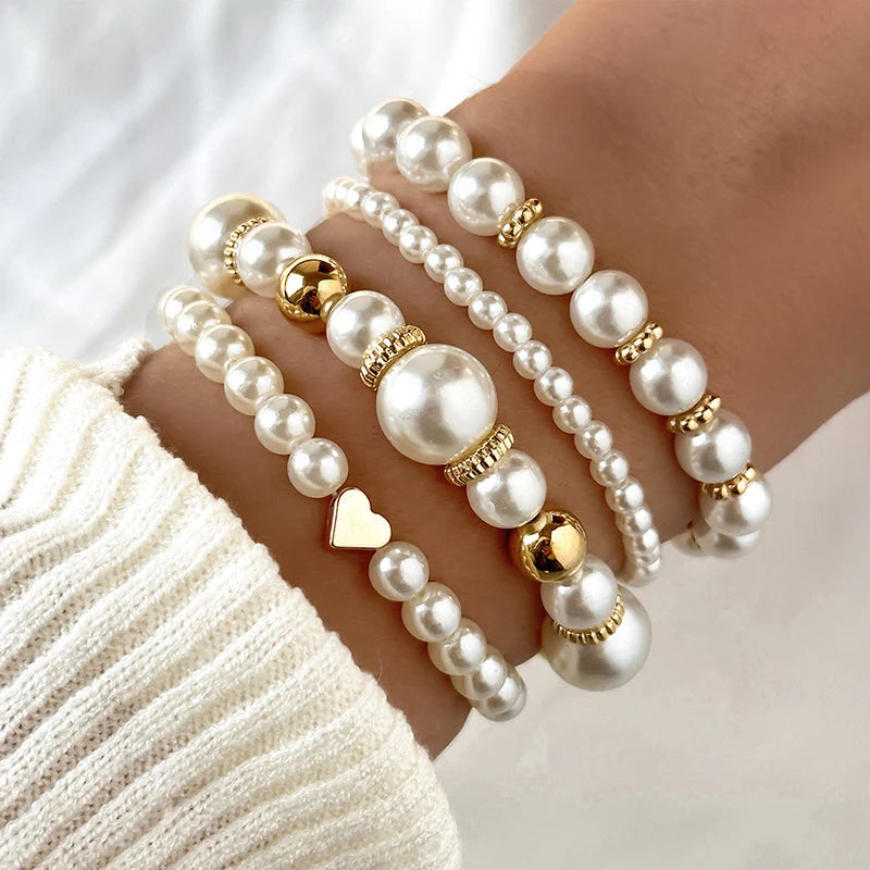 Liefdevolle Parelarmband™ – Set van 4