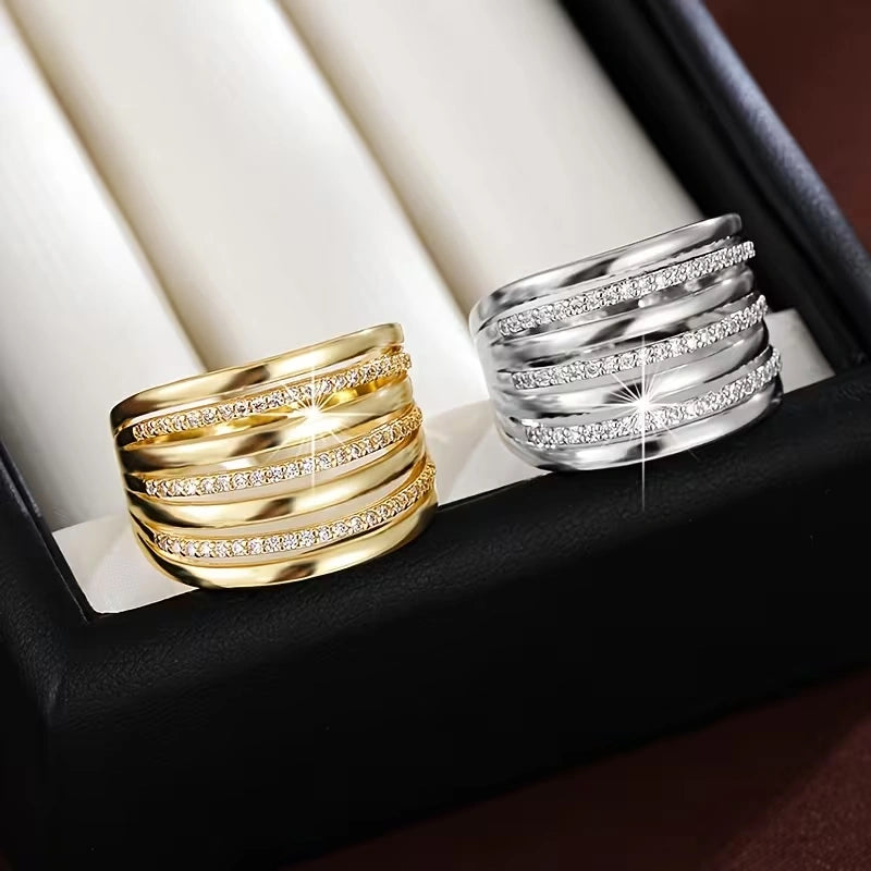 One – Minimalistische Multi-layer Damesring