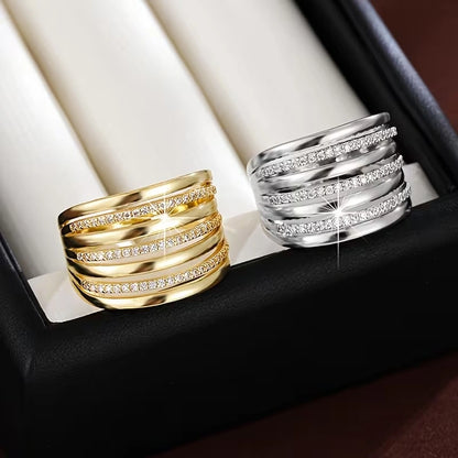One – Minimalistische Multi-layer Damesring