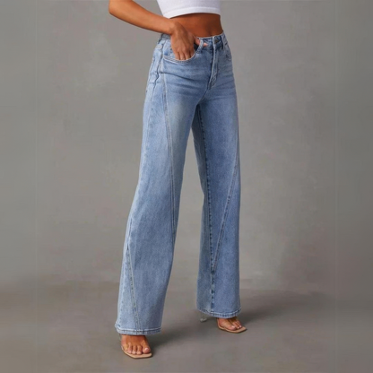 Sienna™ | Wijde Jeans met Hoge Taille