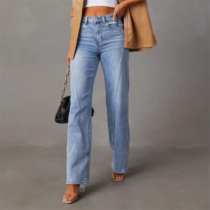 Sienna™ | Wijde Jeans met Hoge Taille