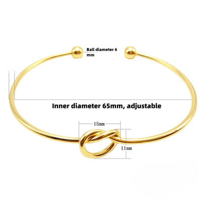 Gouden Armband met Knoopdetail