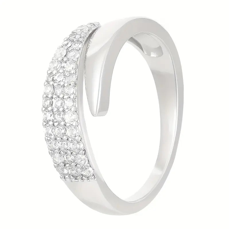 Elegante Gouden Ring met Fonkelstenen