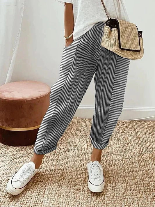ELENA™ | Gestreepte Pantalon