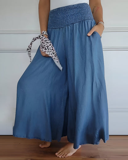 Yara™ | Luchtige damesbroek met elastische taille en diepe zakken