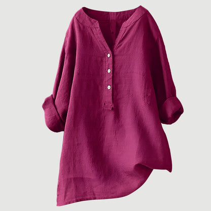 Karin™ | Luchtige Blouse met Knopen