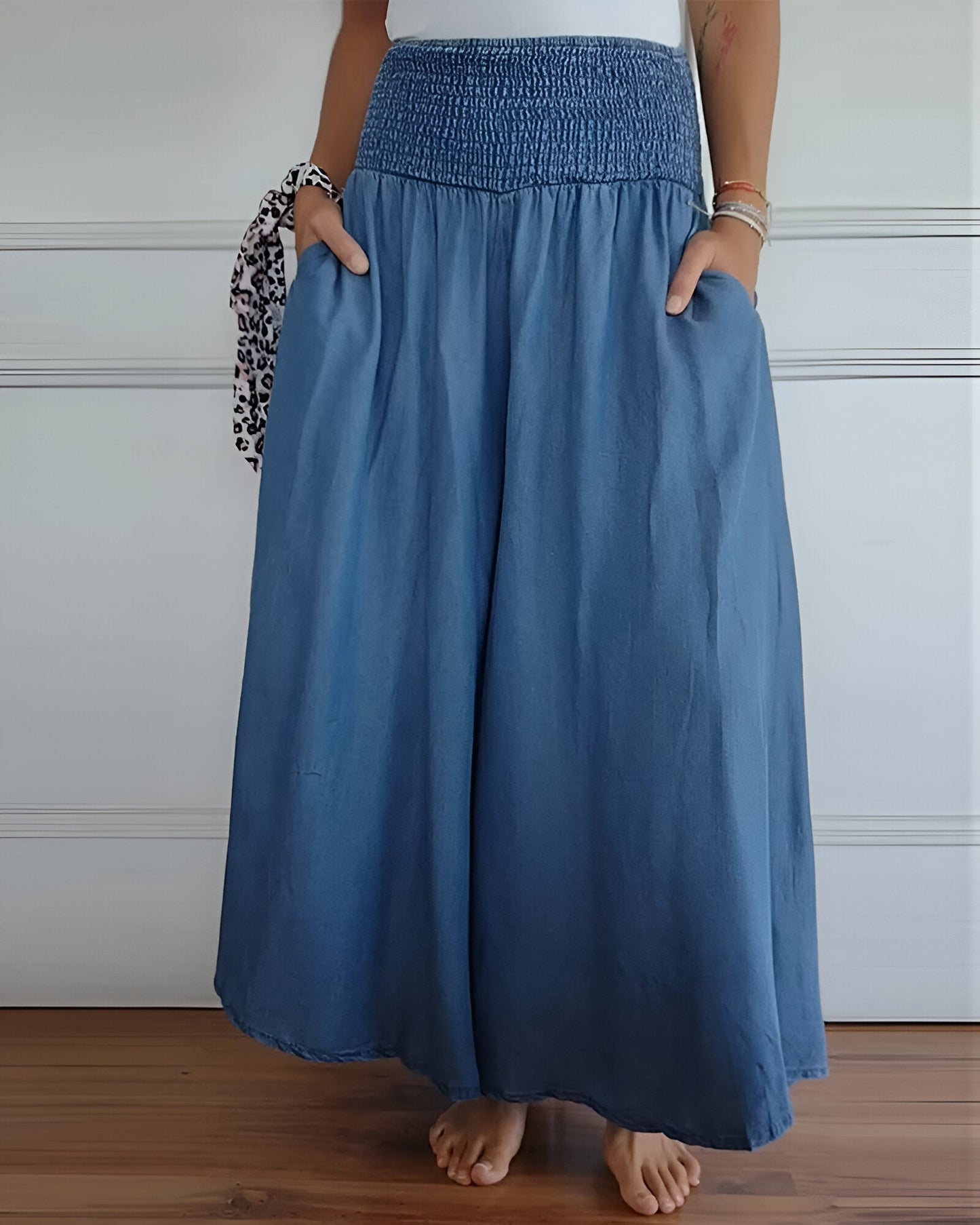 Yara™ | Luchtige damesbroek met elastische taille en diepe zakken
