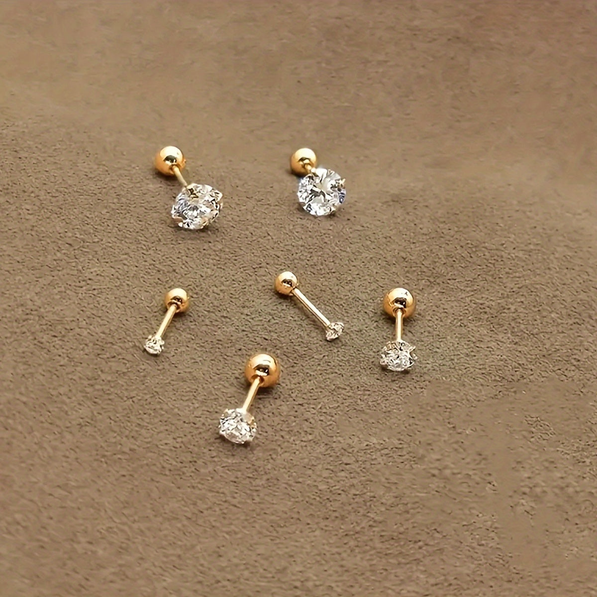 Set van 3 paar elegante oorknopjes