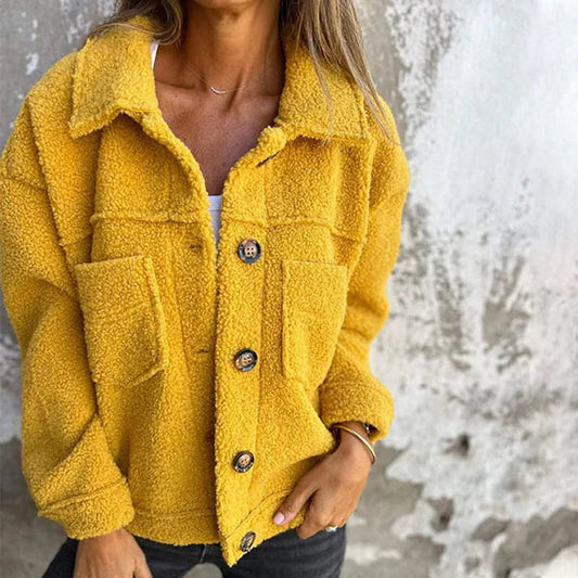 Zoë™ | Elegant Jack met Revers – Warm & Stijlvol